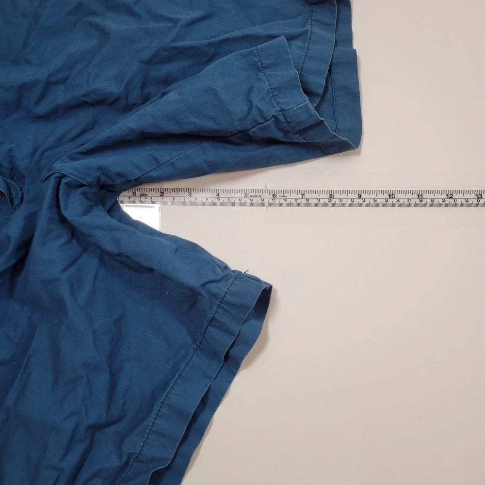 Modern Amusement‎ Chino Shorts Mens 36 Blue Excellent Cotton Casual Floral Trim